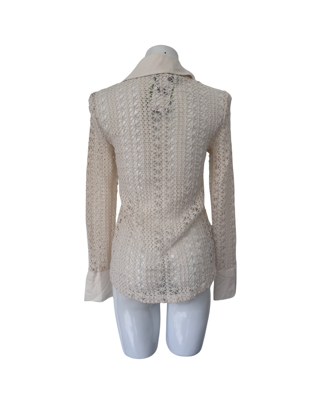 Camisa crochet hueso - Mango