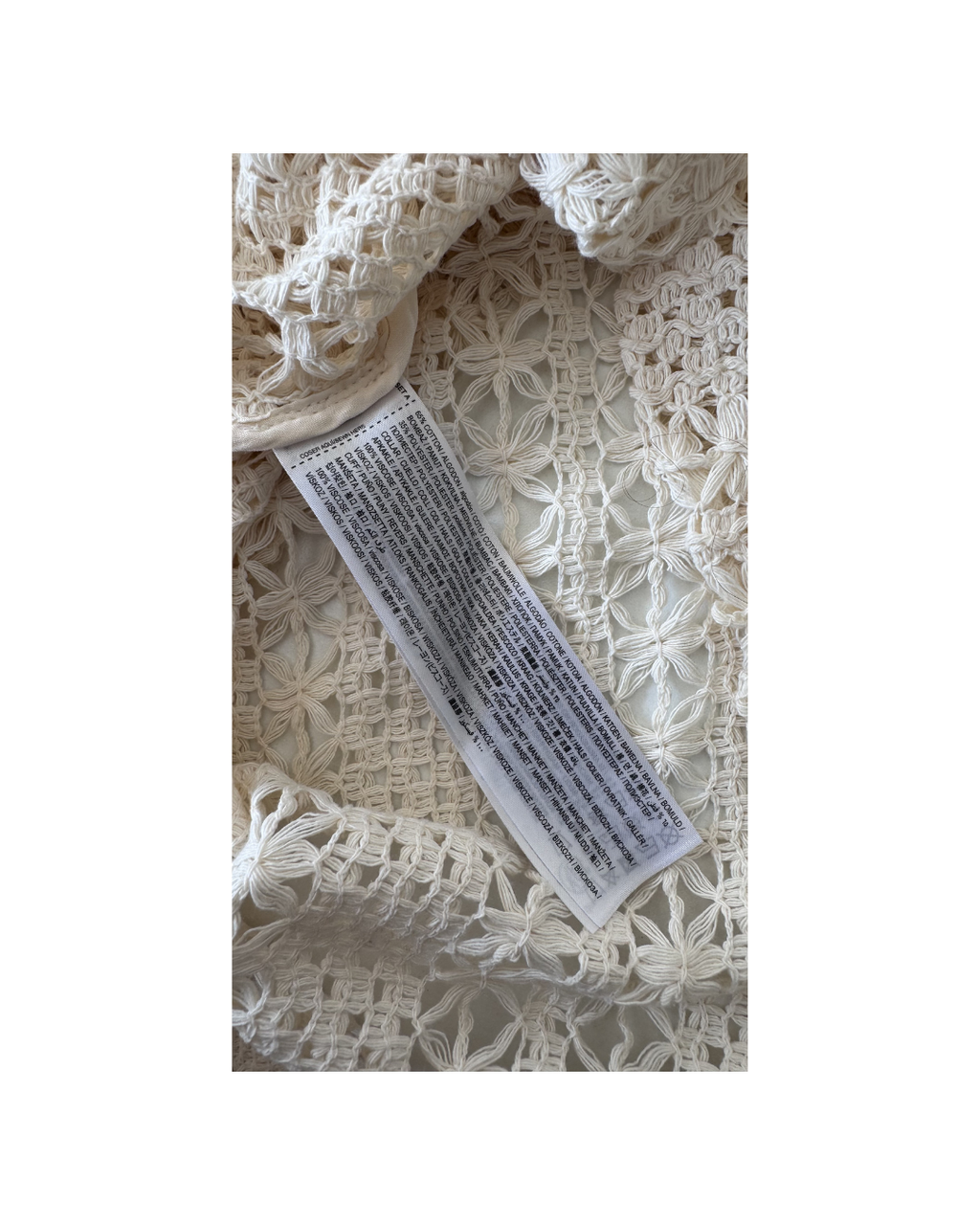 Camisa crochet hueso - Mango