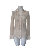 Camisa crochet hueso - Mango