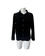 Blusa manga larga con flecos negra - Minimal