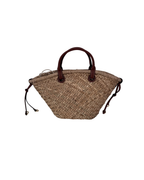 Cartera de paja pequeña Mango