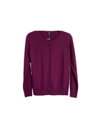 Cardigan morado de manga larga - Benetton