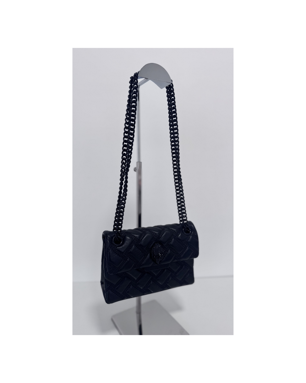 Cartera de cuero Kensington mini negra - Kurt Geiger