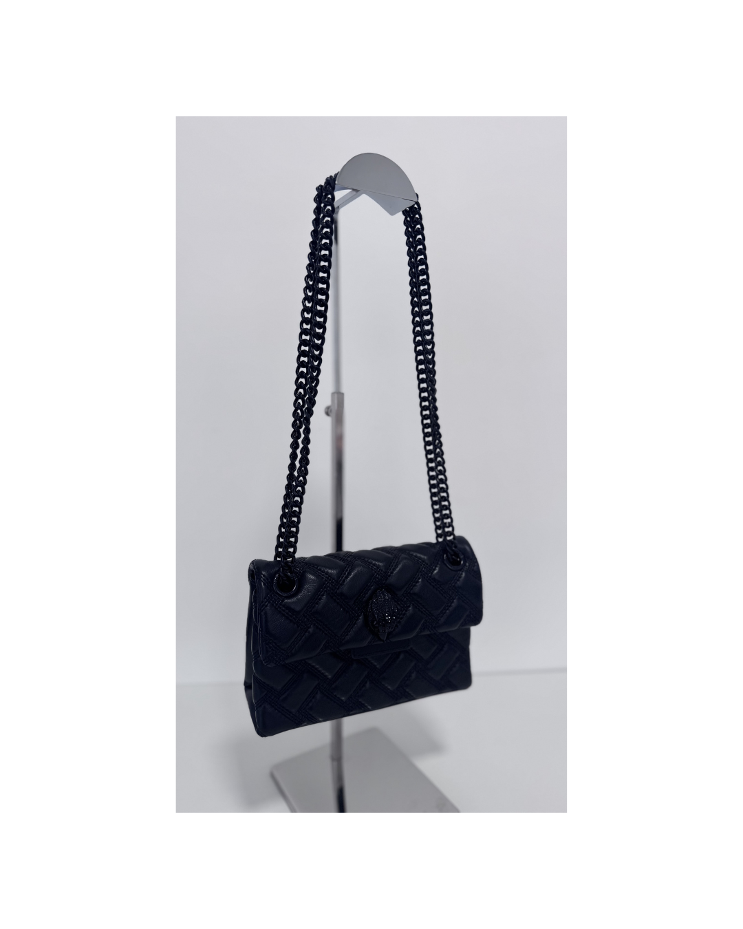 Cartera de cuero Kensington mini negra - Kurt Geiger