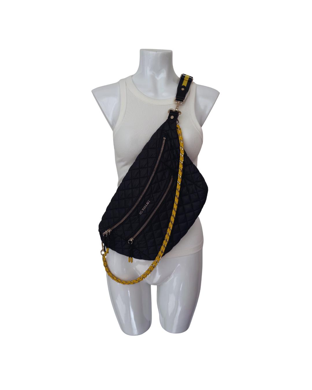 Cartera bandolera azul y amarillo - MZ Wallace