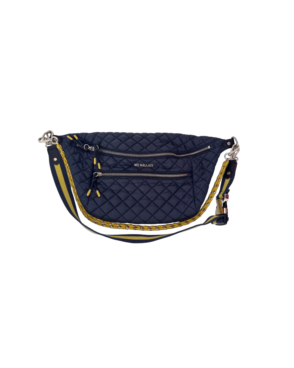 Cartera bandolera azul y amarillo - MZ Wallace
