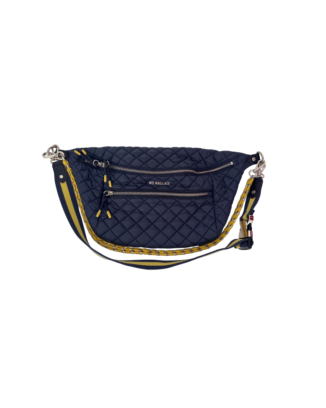 Cartera bandolera azul y amarillo - MZ Wallace