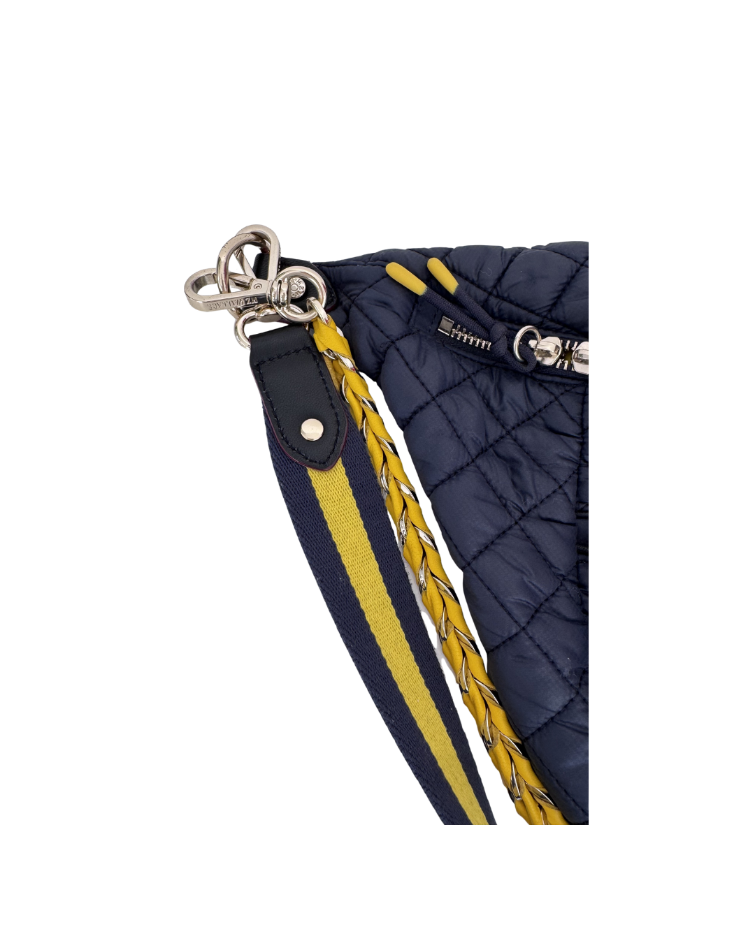 Cartera bandolera azul y amarillo - MZ Wallace
