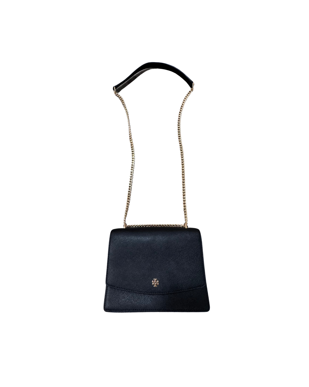 Cartera crossbody negra de cuero - Tory Burch