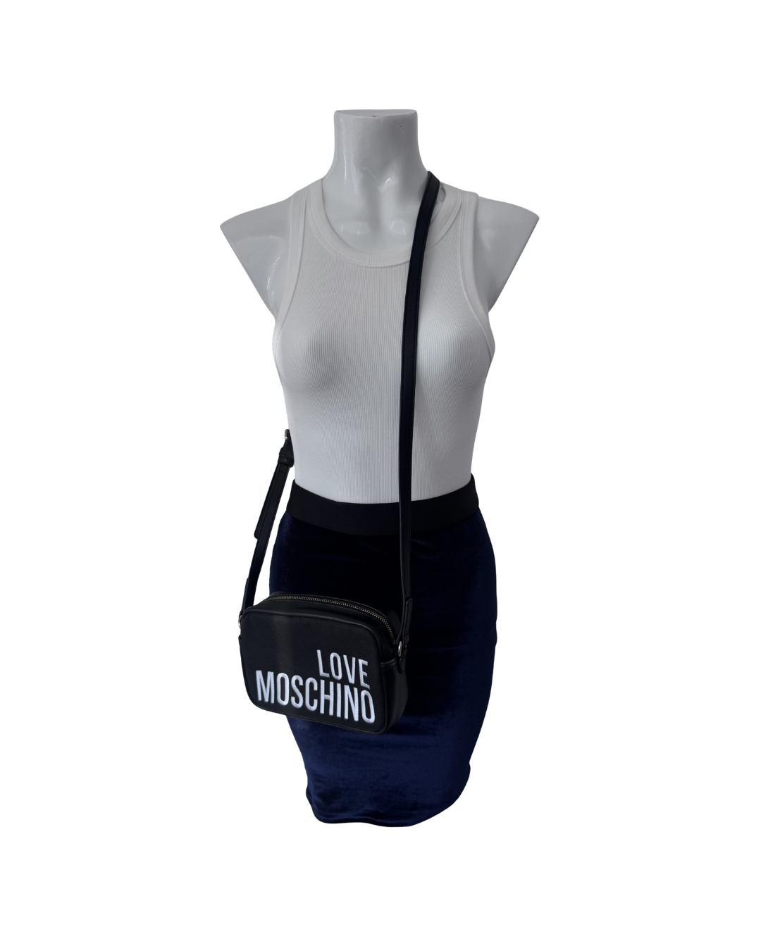 Cartera crossbody negra - Love Moschino