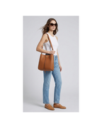 Cartera de hombro de cuero marron - Rebecca Minkoff