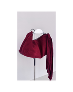 Cartera de gamuza roja - Mango