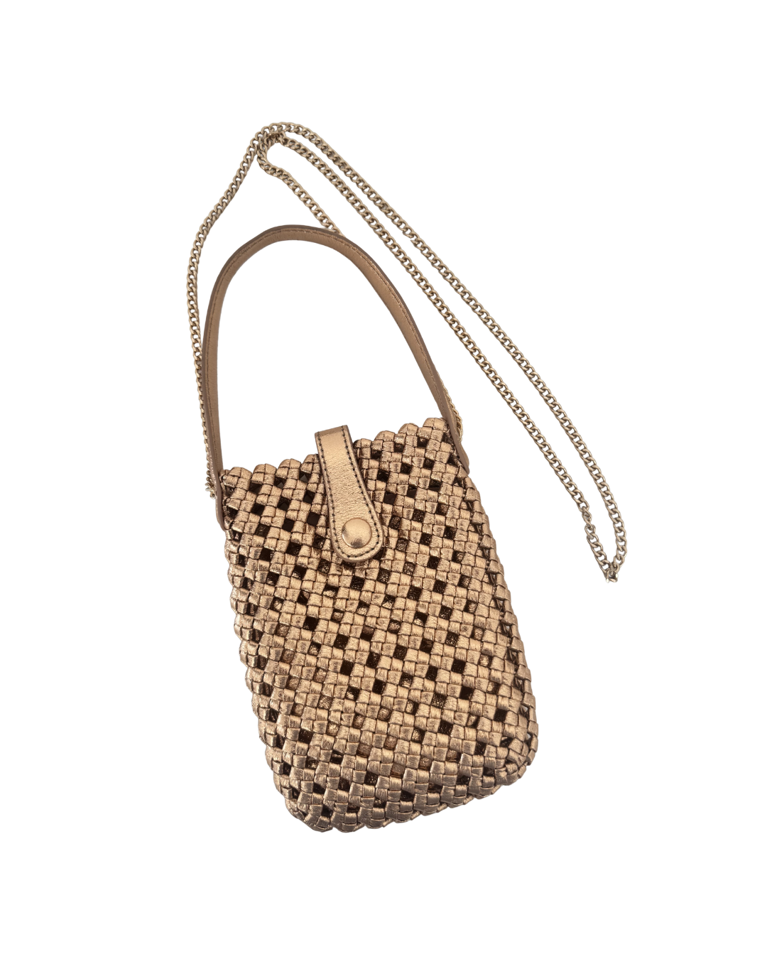 Bolso tejido dorado - Malika