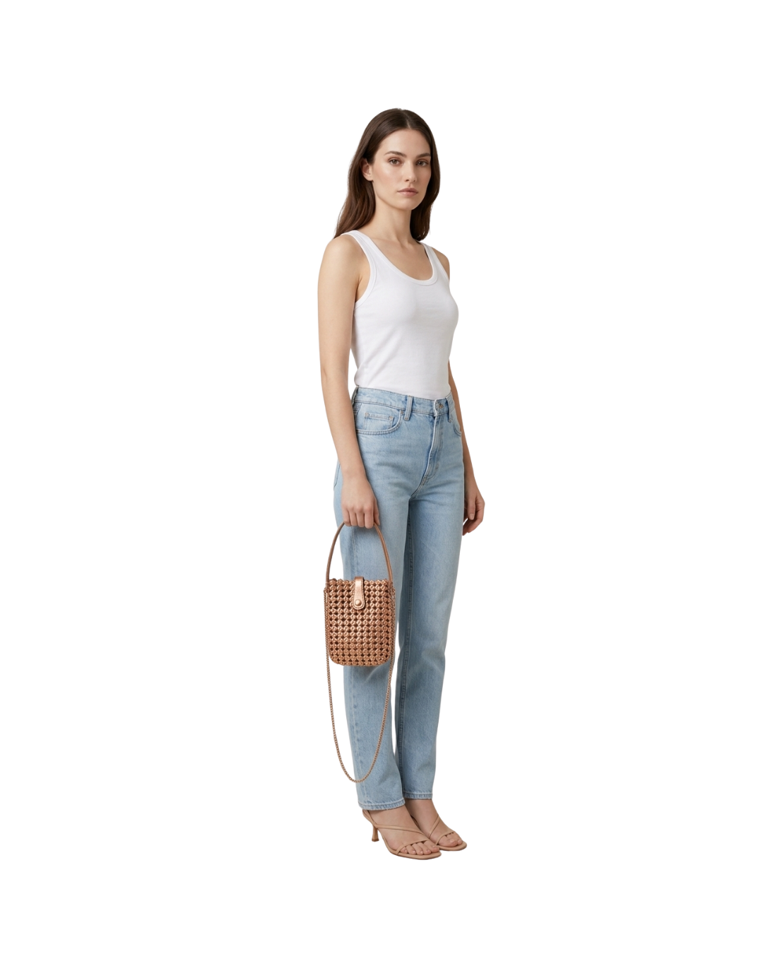 Bolso tejido dorado - Malika