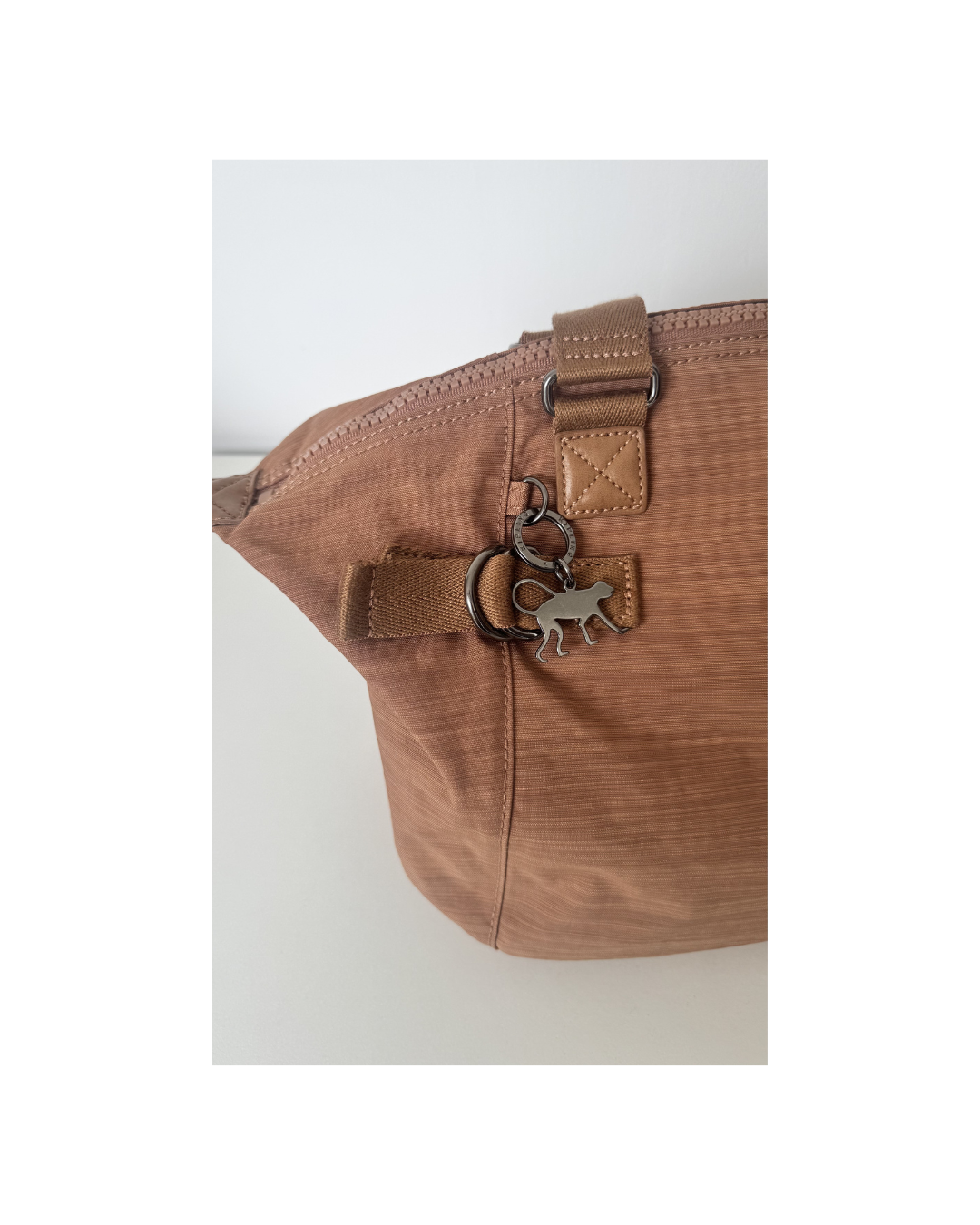 Cartera 2 asas de tela camel - Kipling