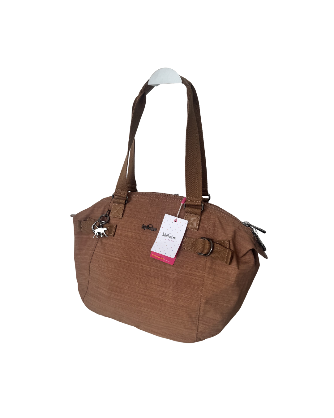 Cartera 2 asas de tela camel - Kipling