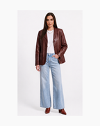 Blazer de cuero marron - JCC