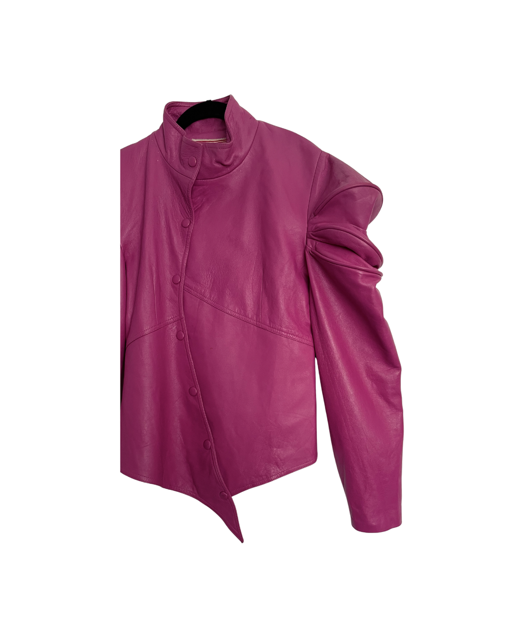 Casaca cuero fucsia - Vintage