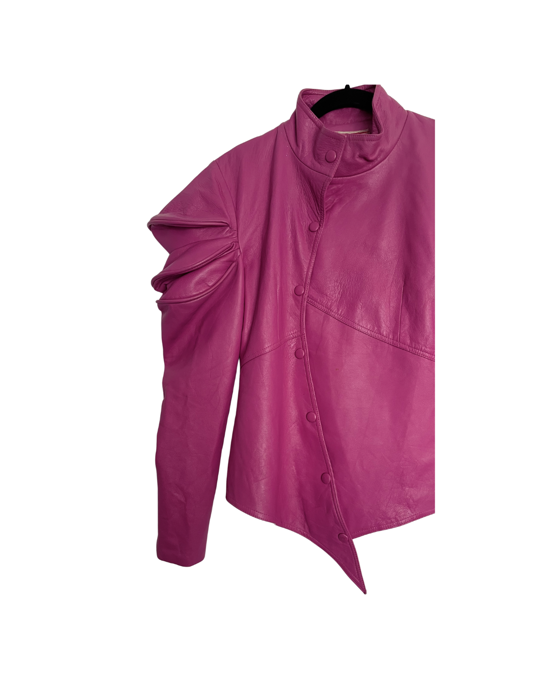 Casaca cuero fucsia - Vintage