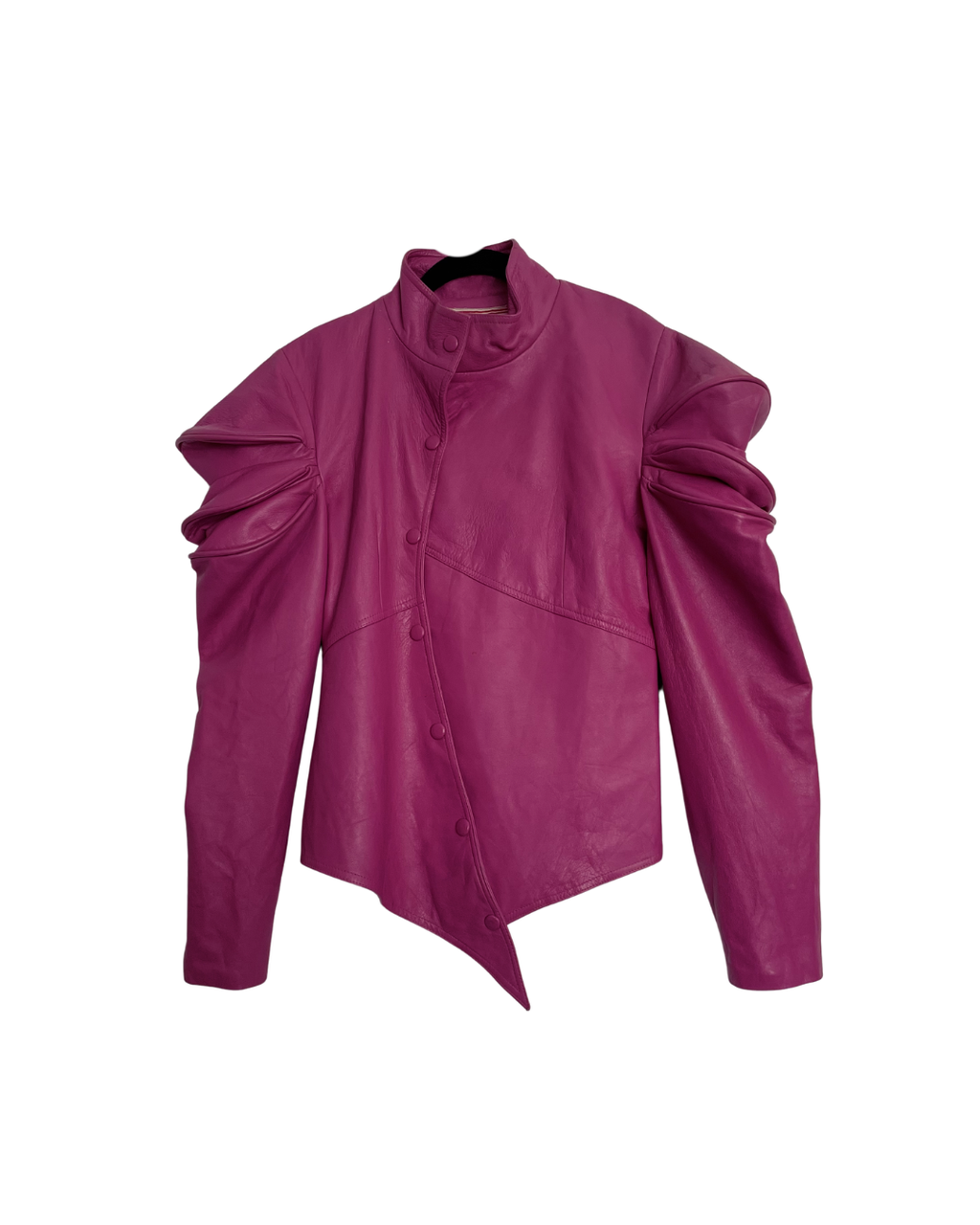 Casaca cuero fucsia - Vintage