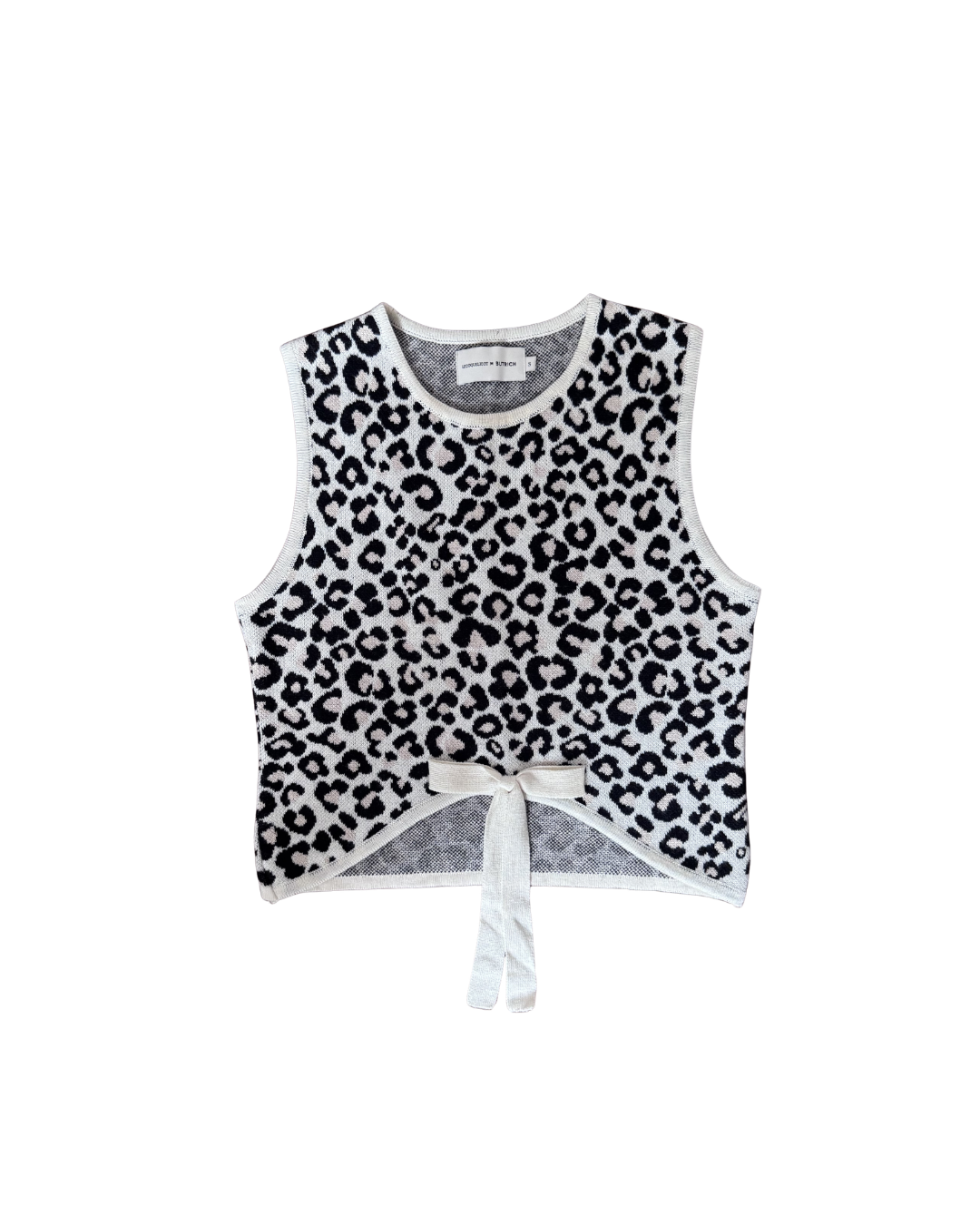 Chaleco tejido animal print - Le Coquelicot
