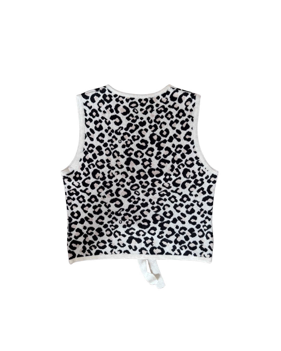 Chaleco tejido animal print - Le Coquelicot