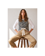 Chaleco tejido animal print - Le Coquelicot