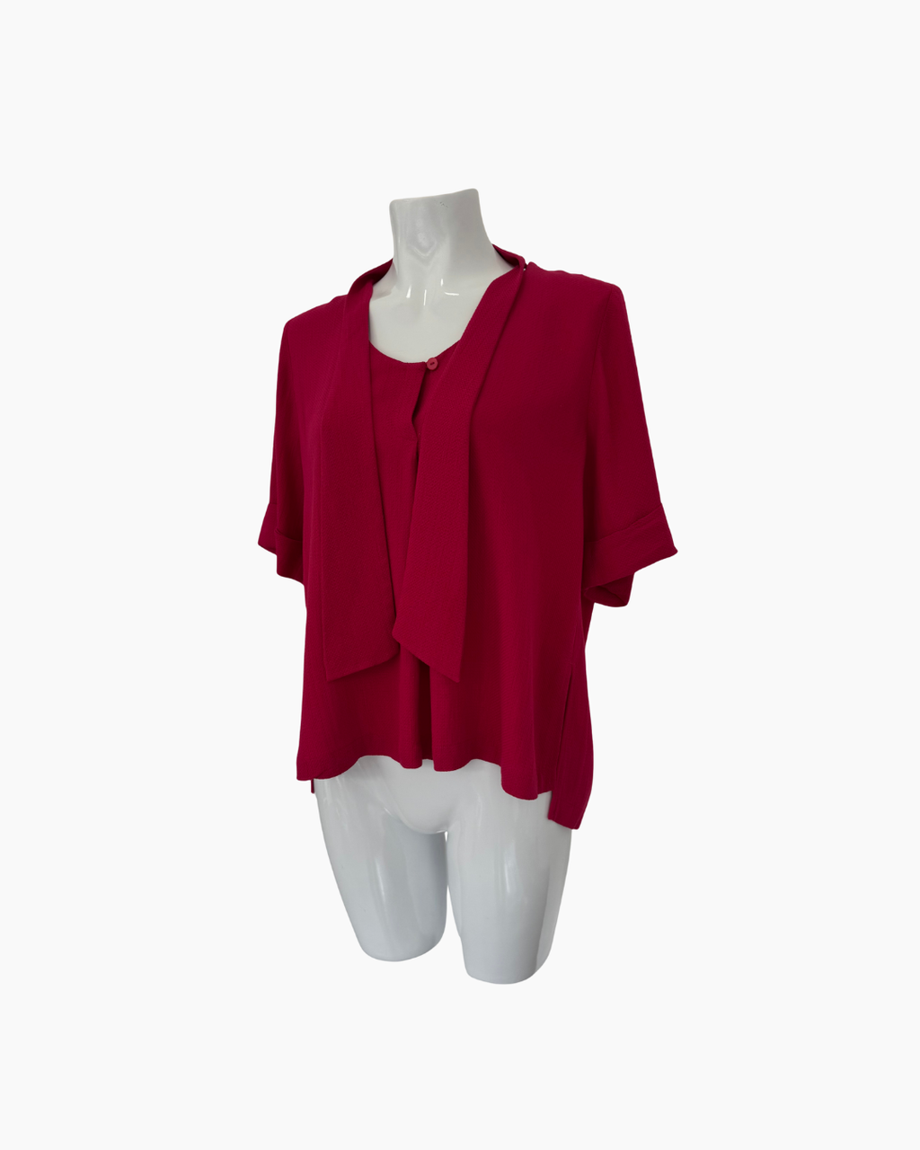 Blusa de manga corta color vino - Comptoir des Cottoniers