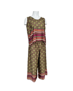 Conjunto blusa manga cero y pantalon palazzo - Amalfitana