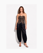 Top corsetero leopardo - Mango