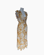 Maxivestido manga corta amarillo - Express