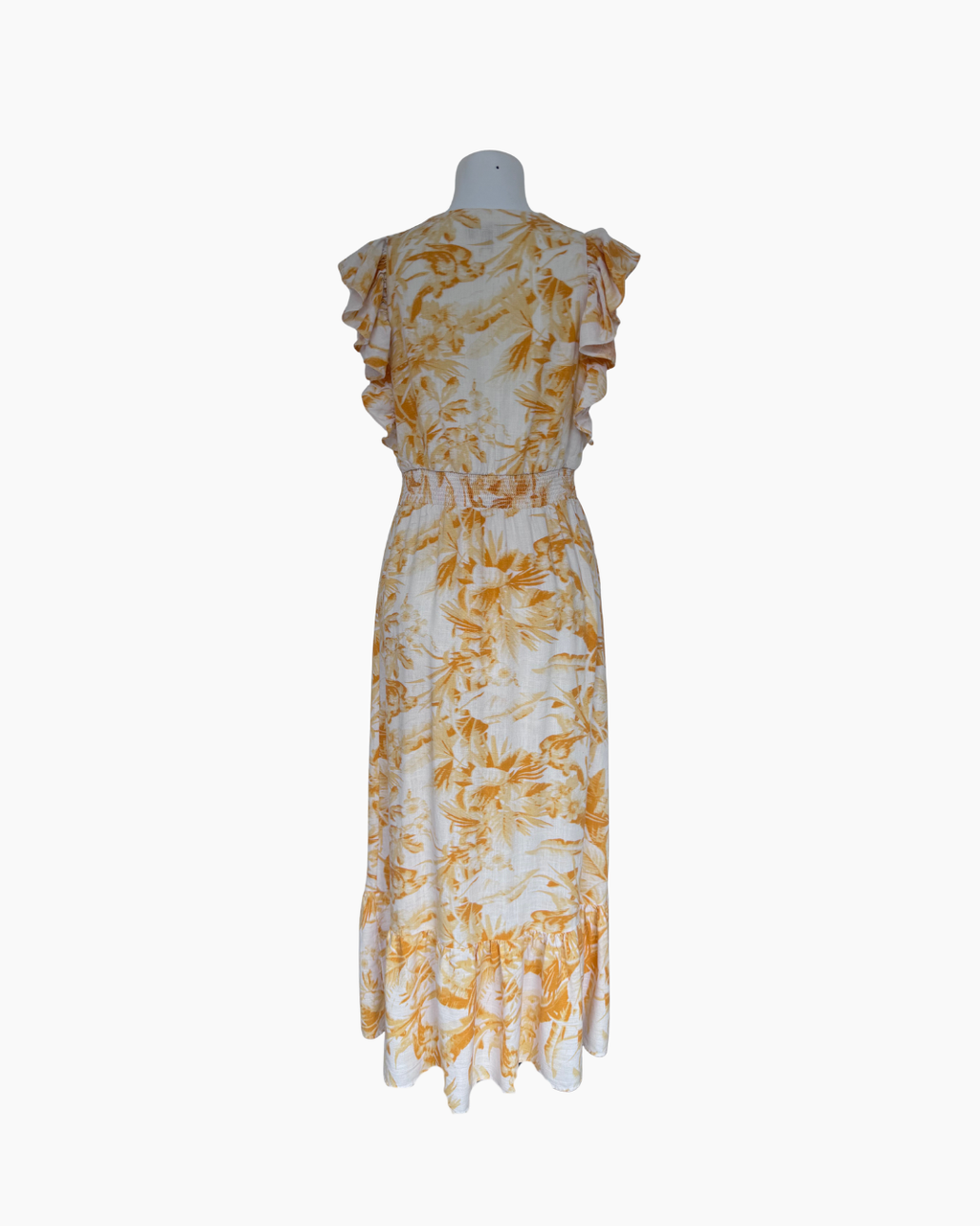 Maxivestido manga corta amarillo - Express