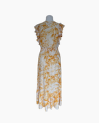 Maxivestido manga corta amarillo - Express