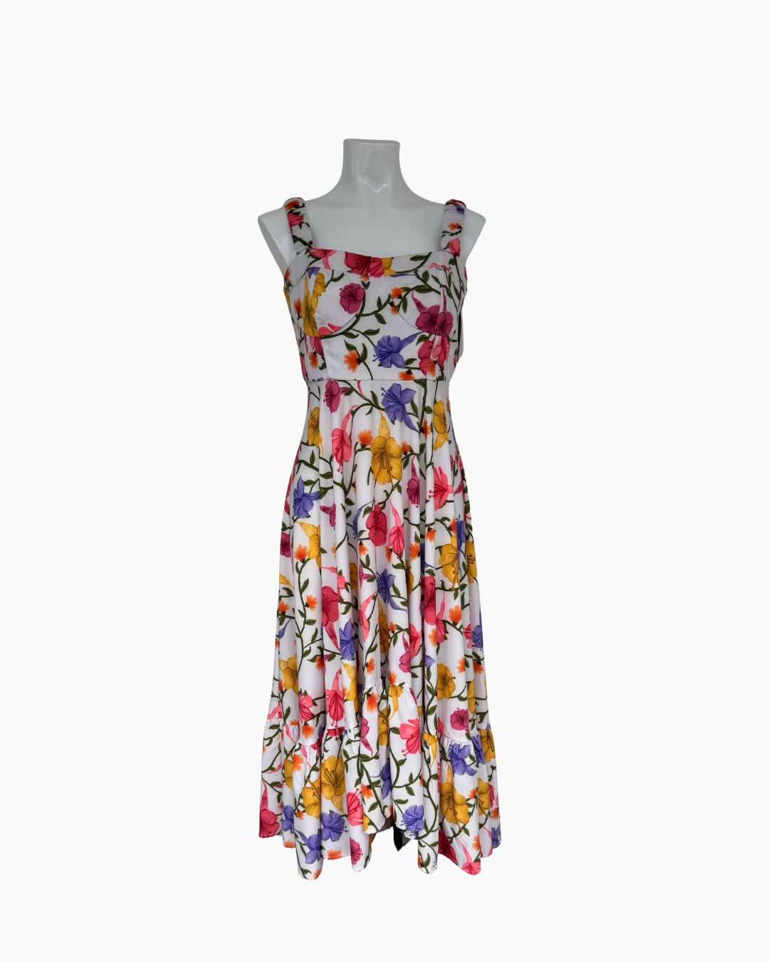 Vestido midi sin mangas floreado - Fasce