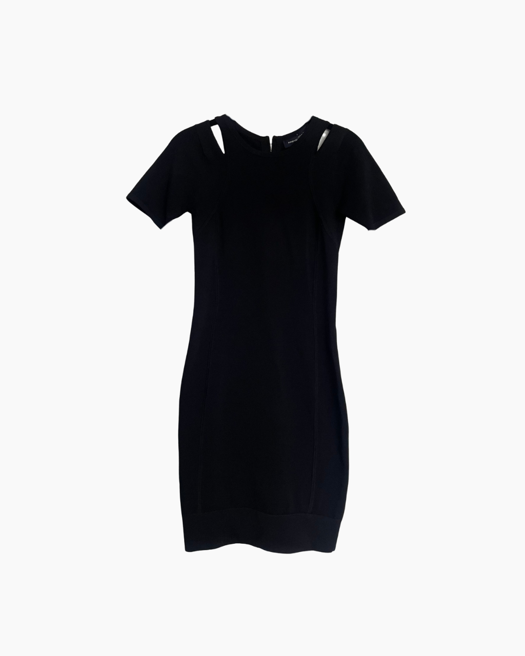 Vestido negro de cóctel de manga corta - French Connection