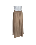 Falda de seda midi dorada - Amalfitana
