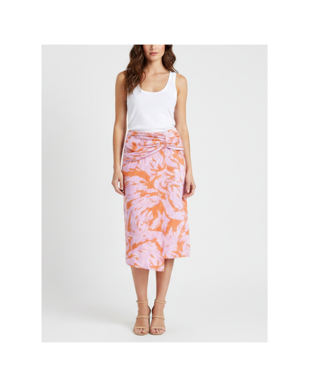 Falda midi rosada - Animale