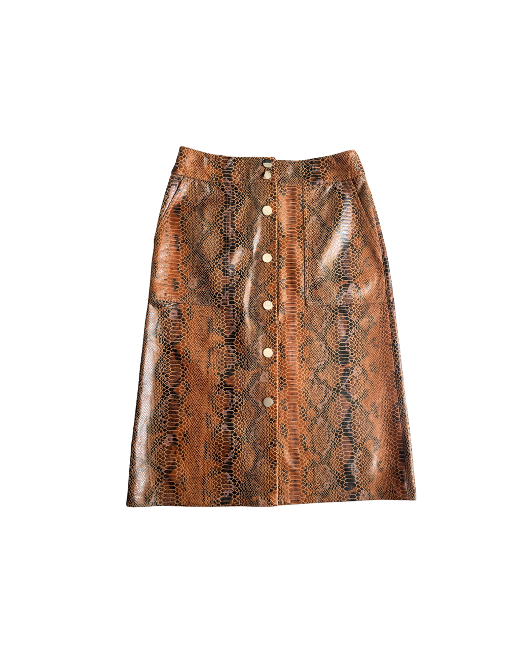 Falda midi animal print - River Island