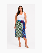 Falda midi envolvente plush multicolor - Parfois
