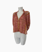Blusa de manga 3/4 floral rosada - Farm Rio