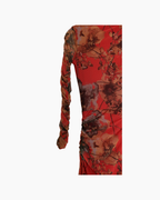 Maxivestido rojo de manga larga - Frama Shop