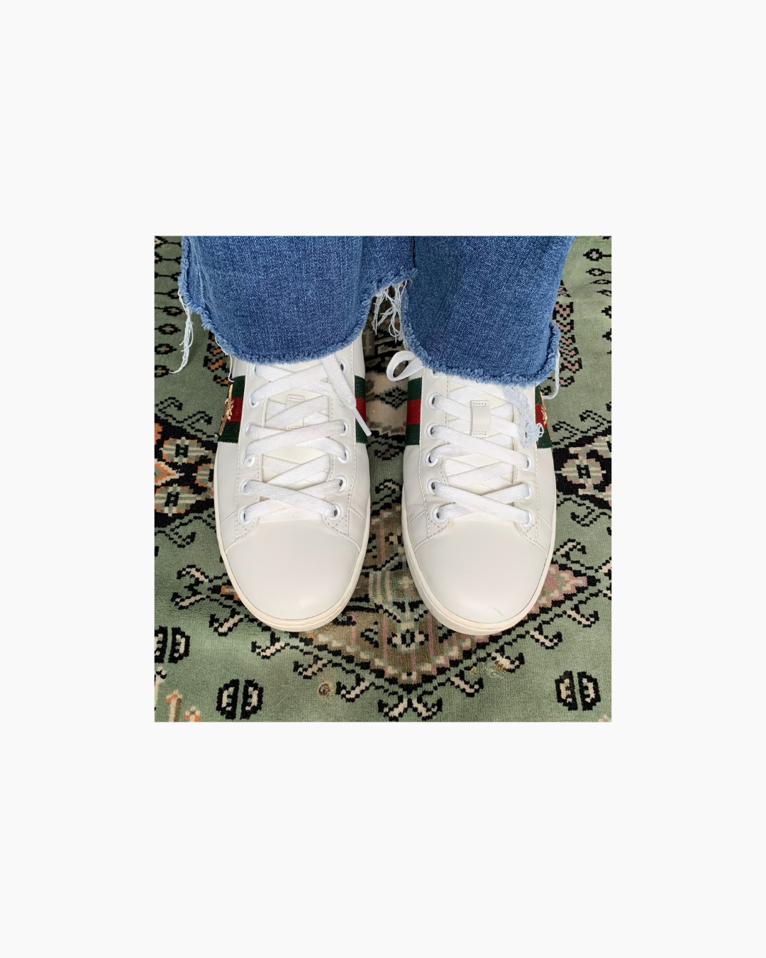 Zapatillas blancas de cuero - Gucci