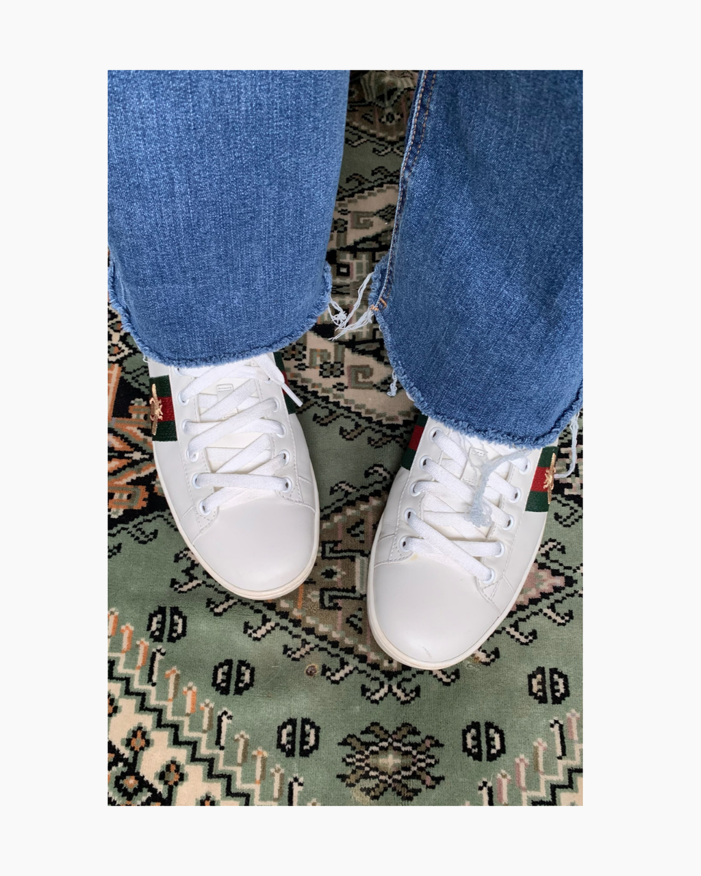 Zapatillas blancas de cuero - Gucci