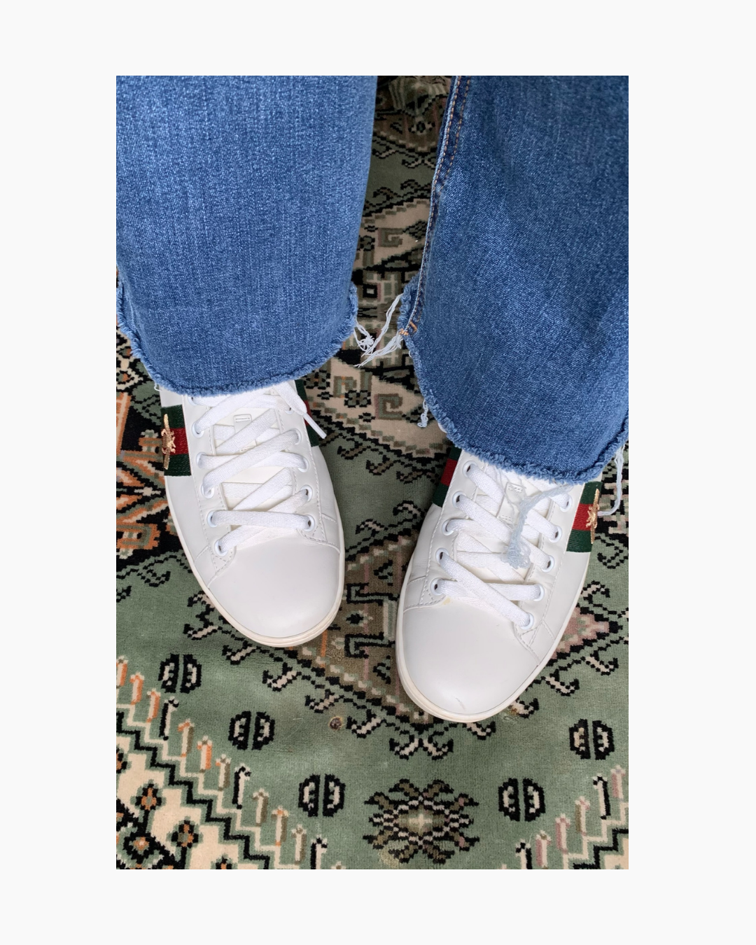 Zapatillas blancas de cuero - Gucci