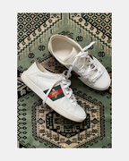 Zapatillas blancas de cuero - Gucci