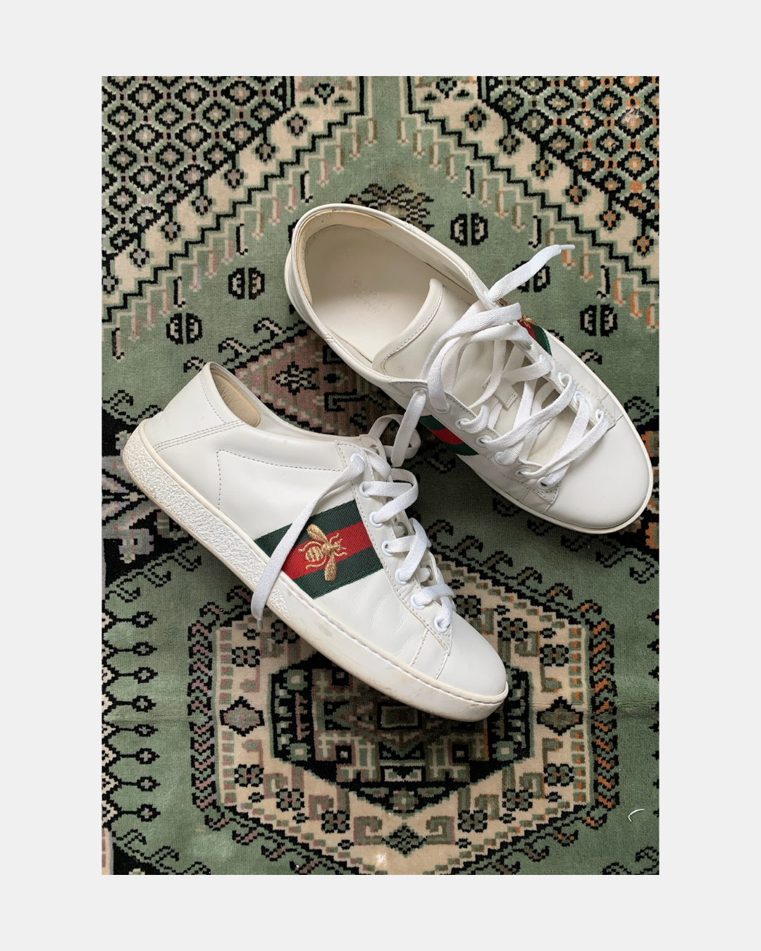 Zapatillas blancas de cuero - Gucci