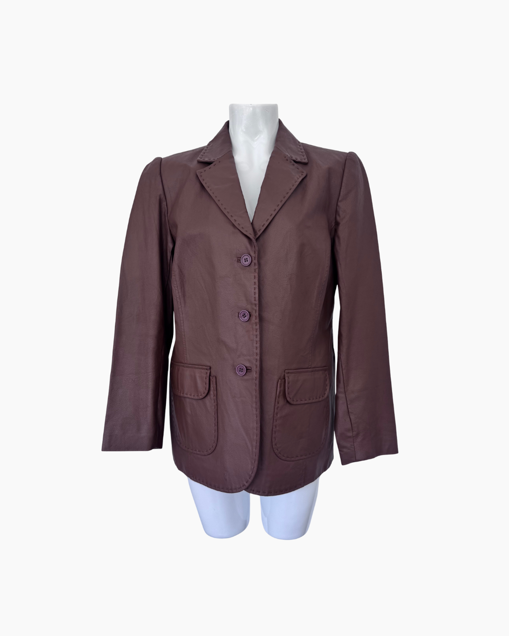 Blazer de cuero marron - JCC