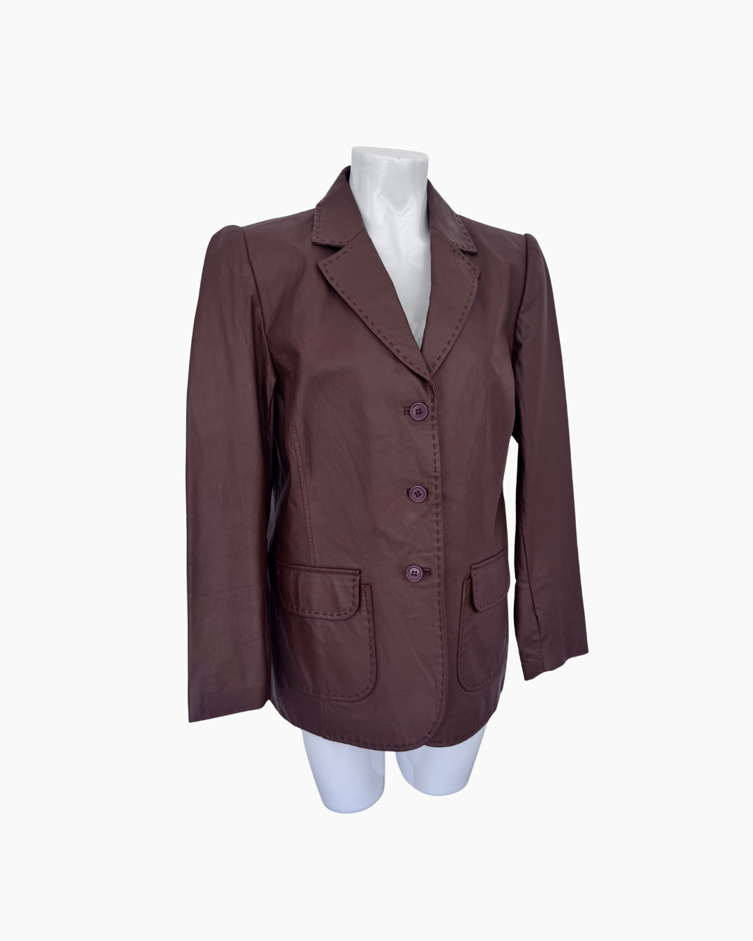 Blazer de cuero marron - JCC