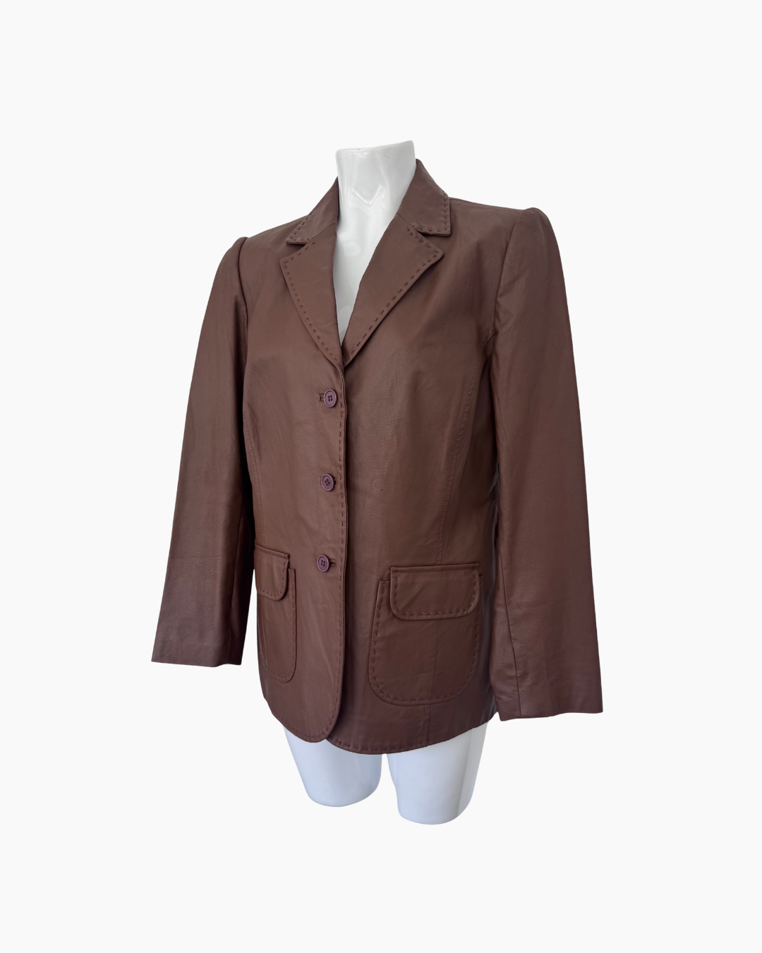 Blazer de cuero marron - JCC