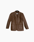 Blazer de cuero marron - JCC